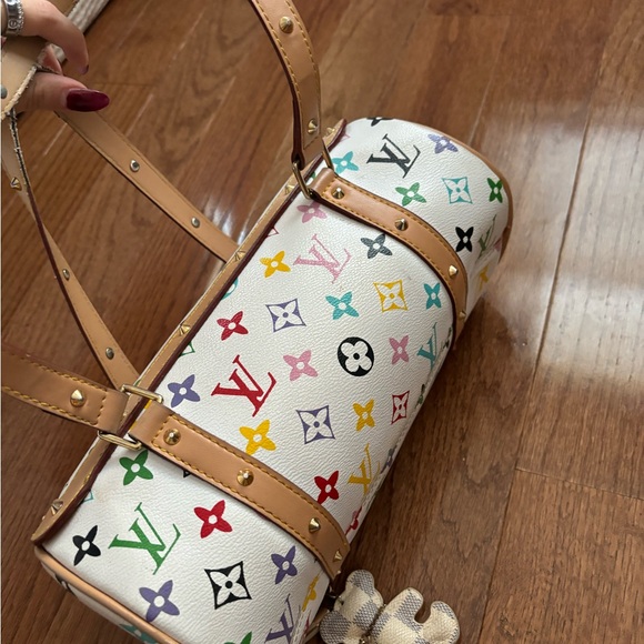 Louis Vuitton leather rainbow monogram barrel bag - Picture 2 of 5